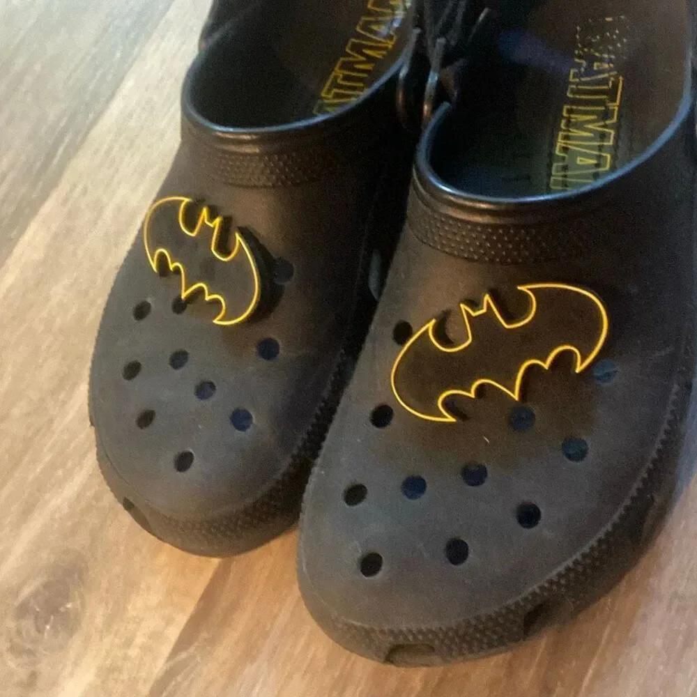 Crocs Batman Adjustable Strap Clog Color Black Men's Size 5 Women's Size 11